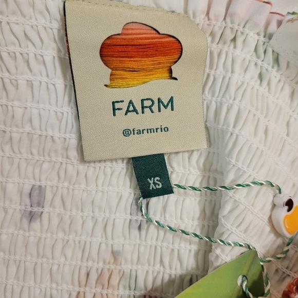 Farm Rio White Nanaju Midi Dress - Picture 8 of 12